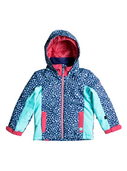 roxy, Сноубордическая куртка Mini Jetty, IRREGULAR DOTS TEENIE_RADIANCE (bgm7) Mini Jetty - Snow Jacket ERLTJ03002