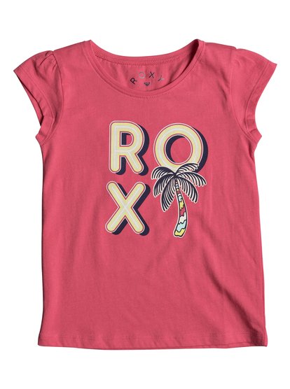 roxy, Футболка Moidti Palm Tree, ROUGE RED (mlj0) Moidti Palm Tree - Cap Sleeve T-Shirt ERLZT03122