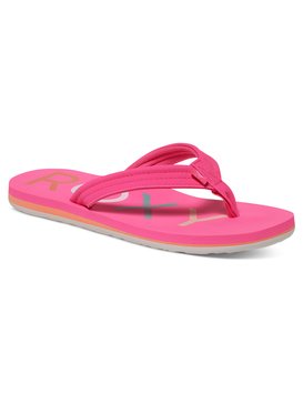 roxy, Girls 7-14 Vista Sandals, HOT PINK (hpn) Vista - Flip-Flops ARGL100115