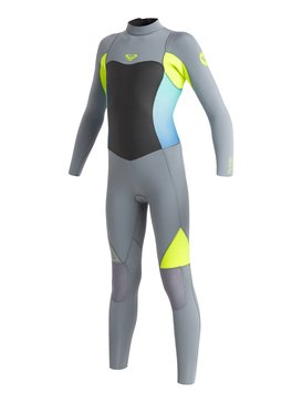 roxy, Syncro GBS 3/2mm - Combinaison Back Zip, D.GREY / F.LEMON (xkkg) Syncro GBS 3/2mm - Back Zip Wetsuit ARGW103004