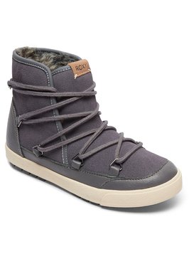 roxy, Darwin - Bottines de neige en cuir, CHARCOAL (chr) Darwin - Leather Snow Boots ARJB300017