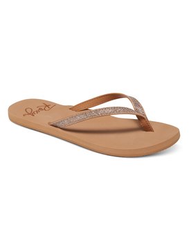 tan roxy flip flops