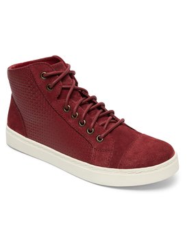 roxy, Melbourne - Baskets en cuir mi-Hautes, BURGUNDY (bur) Melbourne - Lace-Up Leather Shoes ARJS100018