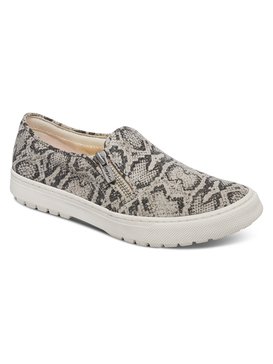 roxy, Juno - Chaussures slip-On zippées, BLACK/WHITE (bkw) Juno - Zip Slip-On Shoes ARJS300256
