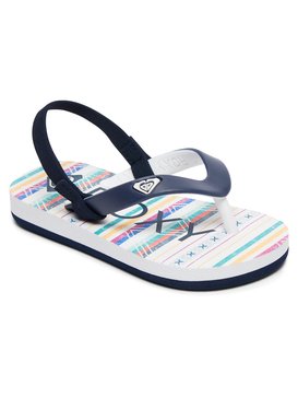 roxy, Girls 2-6 Tahiti Backstrap Sandals, WHITE RINGER (wri) Tw Tahiti VI - Sandals AROL100005