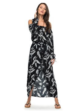 roxy, Saia Feminina Longa Cintura Alta Estampada Roxy, ANTHRACITE LOVE LETTER* (kvj8) RX SAIA SPEED OF SOUND IMP BR73801238