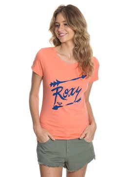 roxy, Camiseta Feminina Manga Curta e Estampa Frontal Roxy, LARANJA SALMAO (603) RX CAMISETA SILK DIRECTIONS BR73871460