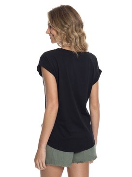 roxy, Camiseta Feminina Manga Curta e Estampa Frontal Roxy, PRETO* (prt) RX CAMISETA VINTAGE STOP DESERT BR73911231