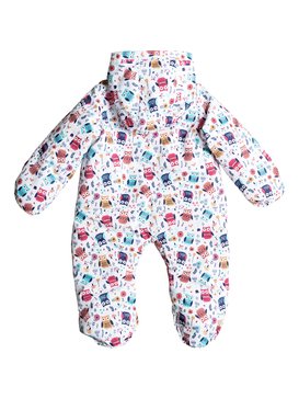 roxy, Rose - Combinaison intégrale de snow, LITTLE OWL_BRIGHT WHITE (wbb5) Rose - Snow Suit ERETS03001