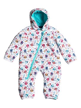 roxy, Rose - Combinaison intégrale de snow, LITTLE OWL_BRIGHT WHITE (wbb5) Rose - Snow Suit ERETS03001