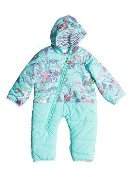 roxy, Rose Little Miss - Combinaison intégrale de snow, ARUBA BLUE_LITTLE MISS ALPINE (bfk8) Rose Little Miss - Snow Suit ERETS03003