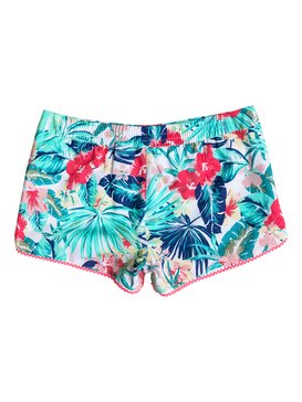 roxy, Jungle Poem - Boardshort, MARSHMALLOW TAC O TAC FLOWER (wbt6) Jungle Poem - Board Shorts ERGBS03031