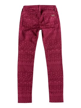 roxy, Sea Horse - Jean coupe slim, GOOD MORNING IKAT RED PLUM (rrc6) Sea Horse - Slim Fit Jeans ERGDP03026
