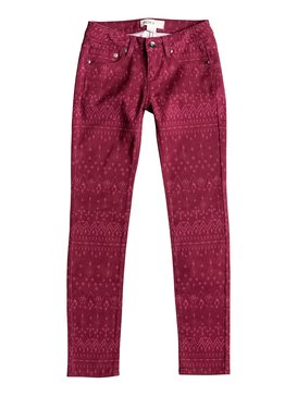 roxy, Sea Horse - Jean coupe slim, GOOD MORNING IKAT RED PLUM (rrc6) Sea Horse - Slim Fit Jeans ERGDP03026