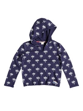 roxy, Dreaming - Sweat à capuche col en V, LITTLE PALM COMBO ECLIPSE (btc6) Dreaming - V-Neck Hoodie ERGFT03122