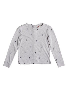 roxy, Sky Survey Palmito - Sudadera abotonada a la espalda, HEATHER GREY GIRL PALMITO (sgr6) Sky Survey Palmito - Button Back Sweatshirt ERGFT03228