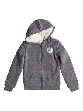 roxy, Girls 7-14 Memorize Density Zip-Up Hoodie, CHARCOAL HEATHER (kpgh) MEMORIZE DENSITY 2 ERGFT03238