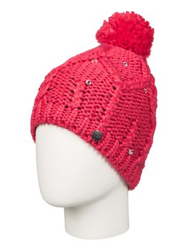roxy, Shooting Star - Bonnet à pompon, PARADISE PINK (mlr0) Shooting Star - Bobble Hat ERGHA03015
