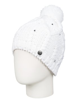 roxy, Shooting Star - Bonnet à pompon, BRIGHT WHITE (wbb0) Shooting Star - Bobble Hat ERGHA03015