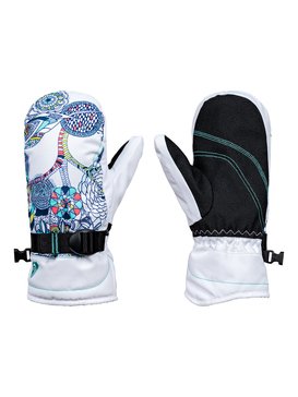 roxy, ROXY Jetty - Snowboard / Skihandschuhe, BRIGHT WHITE_HACKNEY EMPIRE (wbb6) ROXY Jetty - Snowboard/Ski Gloves ERGHN03013
