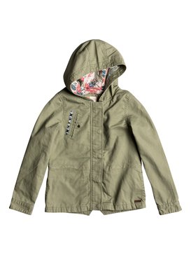 roxy, Heart Words - Parka estilo militar, OIL GREEN (gld0) Heart Words - Military Parka ERGJK03035