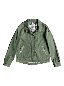 roxy, Falling Stars - Military Jacket, OLIVE (glw0) Falling Stars - Military Jacket ERGJK03048
