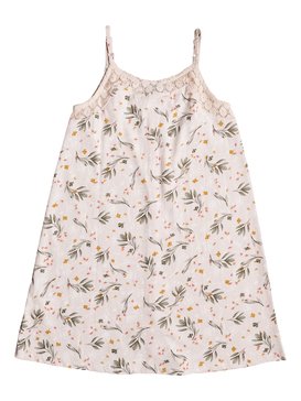roxy, Girls 7-14 Some See A Wish Strappy Dress, PALE DOGWOOD BOTANIC GARDEN (nds6) SOME SEE A WISH ERGKD03044