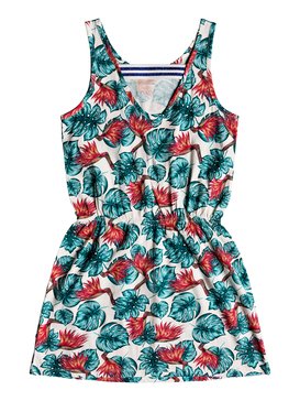roxy, Fearless Friends - Vestido sin Mangas, MARSHMALLOW ABYSSAL TROPICAL (xwgr) Fearless Friends - Tank Dress ERGKD03052