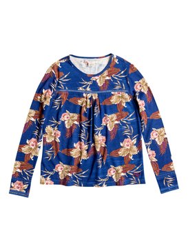 roxy, June Hymn - Top à manches longues, CASTAWAY FLORAL KIDS BLUE PRIN (bsq6) June Hymn - Long Sleeve Top ERGKT03031