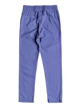 roxy, Girls 7-14 Friendly People Linen Pants, BLEACHED DENIM (pmk0) FRIENDLY PEOPLE ERGNP03013