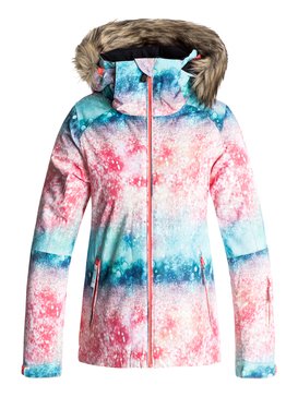 roxy, Jet Ski - Veste de snow, NEON GRAPEFRUIT_SOLARGRADIENT (nkn8) Jet Ski - Snow Jacket ERGTJ03034