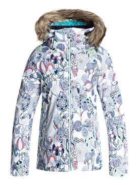 roxy, Jet Ski - Veste de snow, BRIGHT WHITE_HACKNEY EMPIRE (wbb6) Jet Ski - Snow Jacket ERGTJ03034