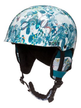 roxy, Happyland - Casque de snowboard/ski, BRIGHT WHITE_HACKNEY EMPIRE (wbb6) Happyland - Snowboard/Ski Helmet ERGTL03004