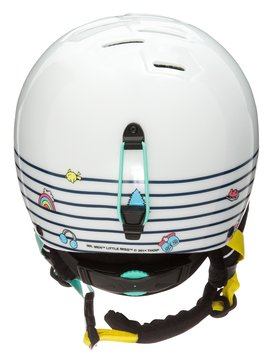 roxy, Happyland Little Miss - Snowboard / Skihelm, BRIGHT WHITE_LITTLE MISS STRIP (wbb8) Happyland Little Miss - Snowboard/Ski Helmet ERGTL03009