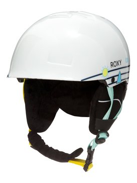 roxy, Happyland Little Miss - Snowboard / Skihelm, BRIGHT WHITE_LITTLE MISS STRIP (wbb8) Happyland Little Miss - Snowboard/Ski Helmet ERGTL03009