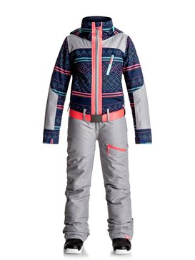 roxy, Impression - Combinaison intégrale de snow, SODALITE BLUE_ASTA FAIRISLE (byb9) Impression - Snow Suit ERGTS03000