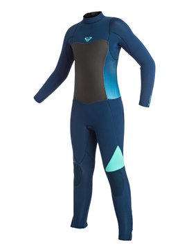 roxy, Syncro 3/2mm - Back Zip Wetsuit, BLUE PRINT (bsq0) Syncro 3/2mm - Back Zip Full Wetsuit ERGW103003
