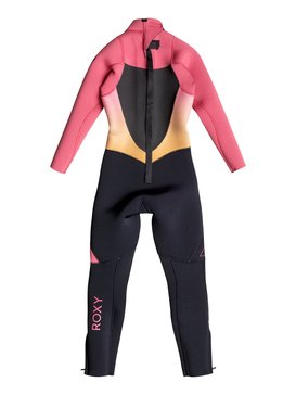roxy, Syncro 3/2mm - Combinaison de surf intégrale zip dans le dos, PARADISE PINK (mlr0) Syncro 3/2mm - Back Zip Full Wetsuit ERGW103006