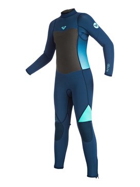 roxy, Syncro 3/2mm - Back Zip Wetsuit, BLUE PRINT (bsq0) Syncro 3/2mm - Back Zip Full Wetsuit ERGW103008