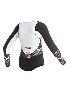 roxy, Pop Surf 1mm - Springsuit met Lang Mouw en Achterrits, TRUE BLACK (kvj0) Pop Surf 1mm - Back Zip Long Sleeve Springsuit ERGW403000