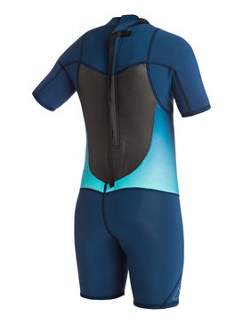 roxy, Syncro 2/2mm - Springsuit met Achterrits, BLUE PRINT (bsq0) Syncro 2/2mm - Back Zip Springsuit ERGW503001