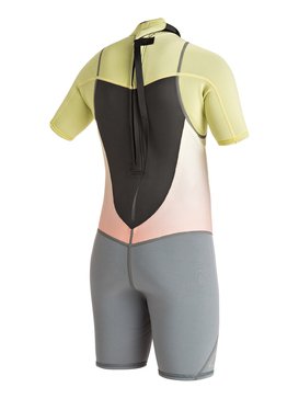 roxy, Syncro 2/2mm - Springsuit met Achterrits, CAMELLIA (mjw0) Syncro 2/2mm - Back Zip Springsuit ERGW503001