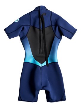 roxy, Syncro 2/2mm - kurzämeliger Springsuit mit Backzip, BLUE PRINT (bsq0) Syncro 2/2mm - Back Zip Short Sleeve Springsuit ERGW503002