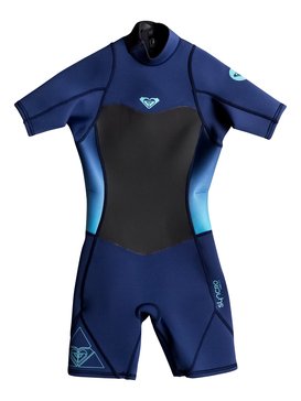 roxy, Syncro 2/2mm - kurzämeliger Springsuit mit Backzip, BLUE PRINT (bsq0) Syncro 2/2mm - Back Zip Short Sleeve Springsuit ERGW503002