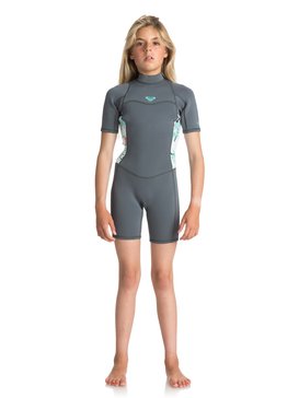roxy, 2mm Syncro Series Back Zip FLT - Short Sleeve Springsuit, ASH / PISTACCIO (xbbb) 2mm Syncro Series Back Zip FLT - Short Sleeve Springsuit ERGW503004