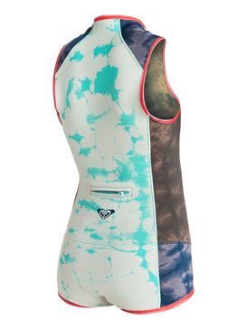 roxy, Wash Capsule 1mm - Short John Wetsuit, BLUE PRINT (bsq0) Wash Capsule 1mm - Short John Wetsuit ERGW603002