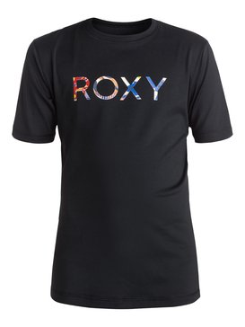roxy, Palms Away - Short Sleeve Rash Vest, BLACK (kvd0) Palms Away - Short Sleeve Rash Vest ERGWR03004