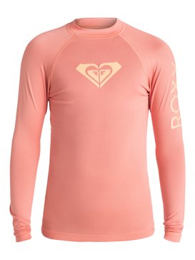 roxy, Whole Hearted - Long Sleeve Rash Vest, SUNKISSED CORAL (mge0) Whole Hearted - Long Sleeve Rash Vest ERGWR03007