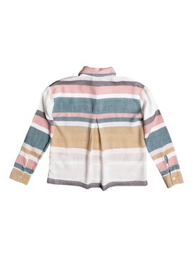 roxy, Unexpected Beauty - Camicia a maniche lunghe, MARSHMALLOW BLANKET STRIPE (wbt3) Unexpected Beauty - Long Sleeve Shirt ERGWT03021