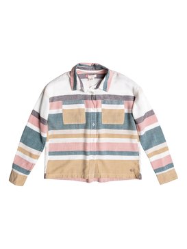 roxy, Unexpected Beauty - Camicia a maniche lunghe, MARSHMALLOW BLANKET STRIPE (wbt3) Unexpected Beauty - Long Sleeve Shirt ERGWT03021